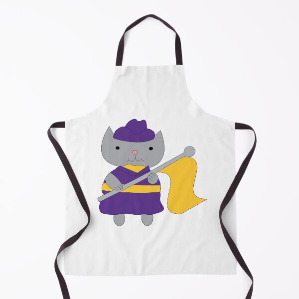 Item preview, Cute Color Guard Cat in Purple and Gold Outfit  designed and sold by ValeriesGallery.