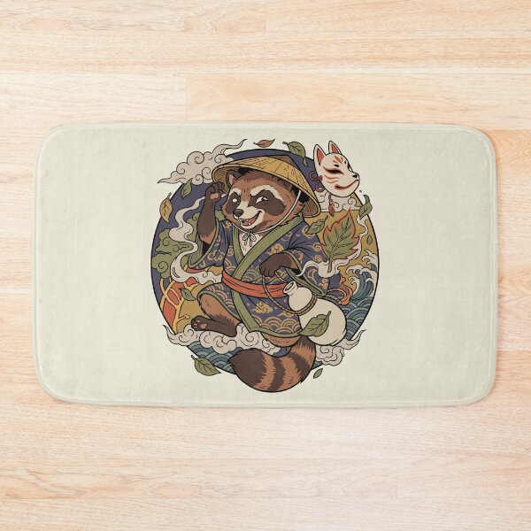 Item preview, Tanuki Trickster Japanese Folklore Kawaii Art designed and sold by Odd World.