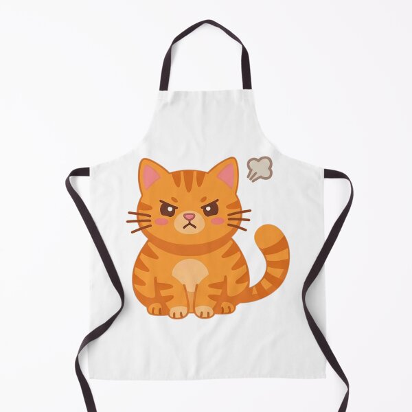 Item preview, Cartoon Angry Cat Printable Sticker designed and sold by maweehehe.