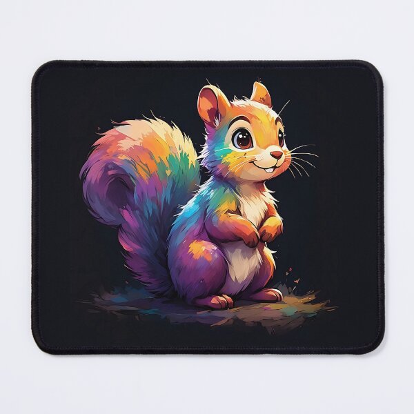 Item preview, Cute Multicolor Squirrel Painting designed and sold by sks-ai-artist.