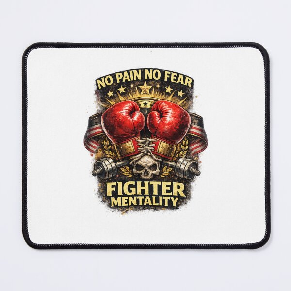 Item preview, Fighter Mentality Boxing Gloves Gym Motivation Sticker designed and sold by Artbysarmina.