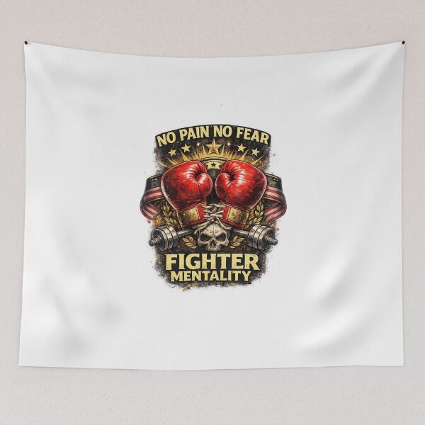 Item preview, Fighter Mentality Boxing Gloves Gym Motivation Sticker designed and sold by Artbysarmina.