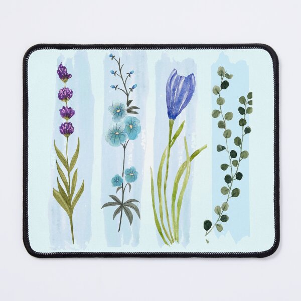 Item preview, Soft Glow Wildflower Panels Vertical Art - Botanical Watercolor Design designed and sold by PriyaMagic.