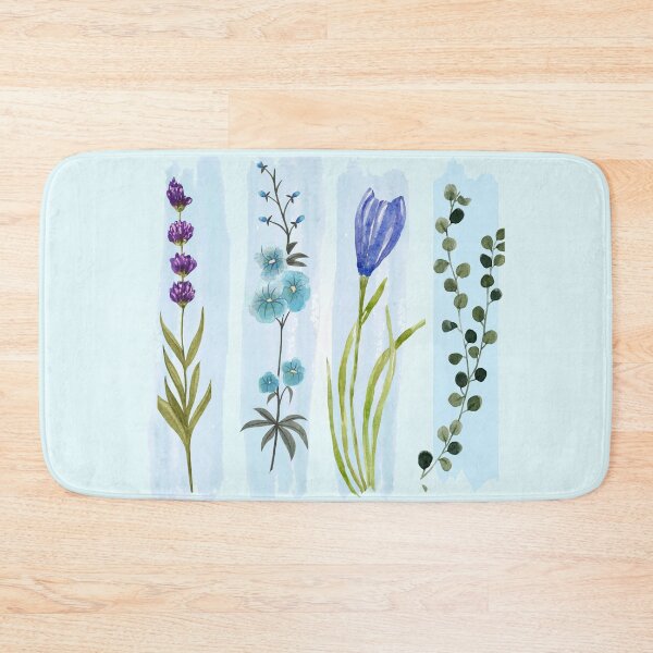 Item preview, Soft Glow Wildflower Panels Vertical Art - Botanical Watercolor Design designed and sold by PriyaMagic.
