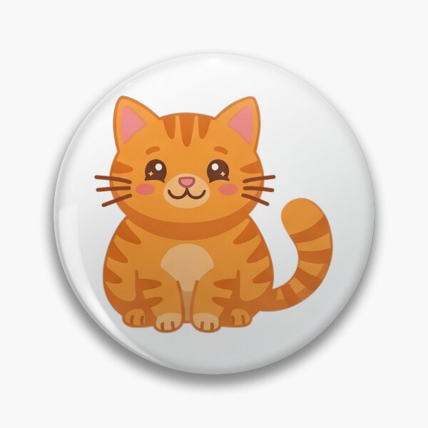 Item preview, Cartoon Happy Cat Printable Sticker designed and sold by maweehehe.
