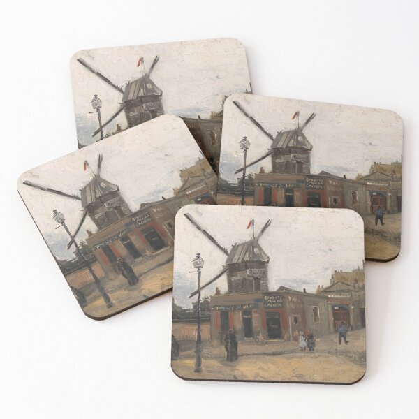 Item preview, Moulin De La Galette by Vincent van Gogh: Vintage Paris Street Scene Poster designed and sold by artofuniverse.