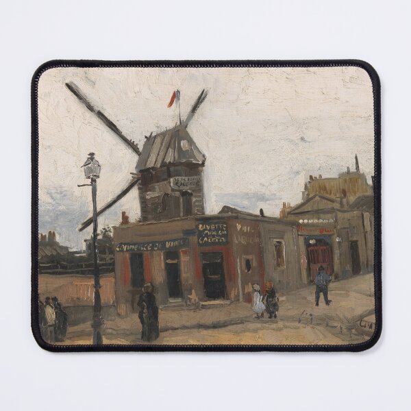 Item preview, Moulin De La Galette by Vincent van Gogh: Vintage Paris Street Scene Poster designed and sold by artofuniverse.