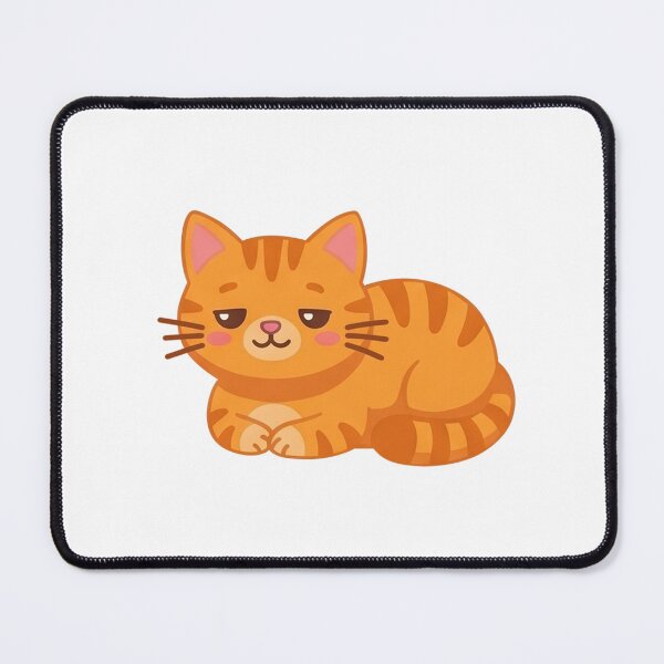 Item preview, Cartoon Sleepy Cat Printable Sticker designed and sold by maweehehe.