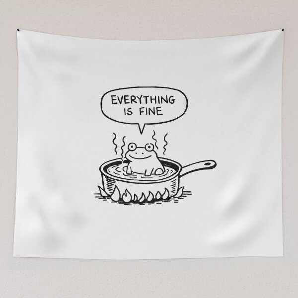 Item preview, Boiling Frog Doodle designed and sold by PickledjoArt.