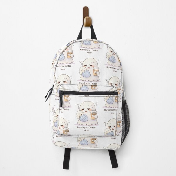Item preview, Running on Coffee Mom Ghost | Cute Kawaii Aesthetic | Tired Mom Design designed and sold by The Mood Index.