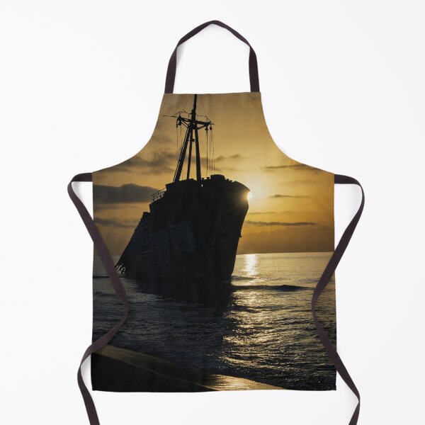 Item preview, Sunrise Silhouette of Abandoned Ship in Greece designed and sold by PhotoArt by Joan Carroll.