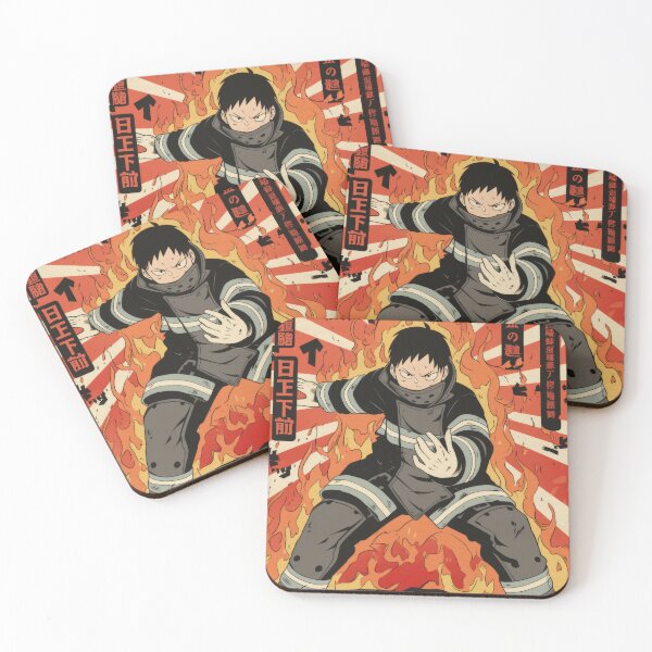 Item preview, Shinra Fire Chad Poster  designed and sold by AnimeArsenalPrints.