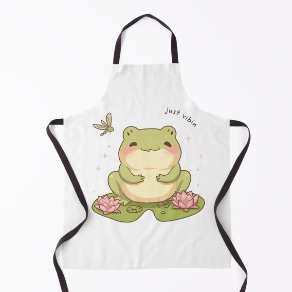 Item preview, Just Vibin Cute Kawaii Frog designed and sold by The Daily Progress.
