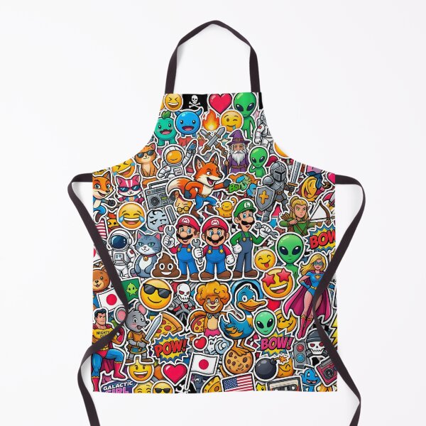 Item preview, Ultimate Pop Culture Stickerbomb – Chaotic Neon Cartoon Collage designed and sold by RH Design Lab.