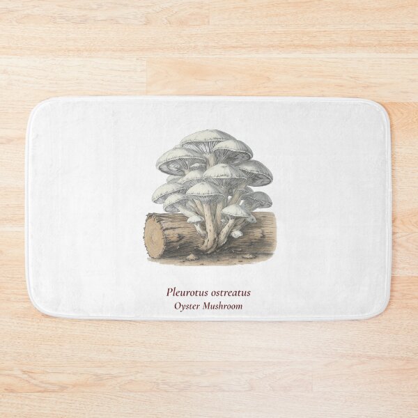 Item preview, Pleurotus Ostreatus Botanical T-Shirt | Oyster Mushroom Vintage Illustration | Mycology Forager Gift designed and sold by Panom Suavichien.