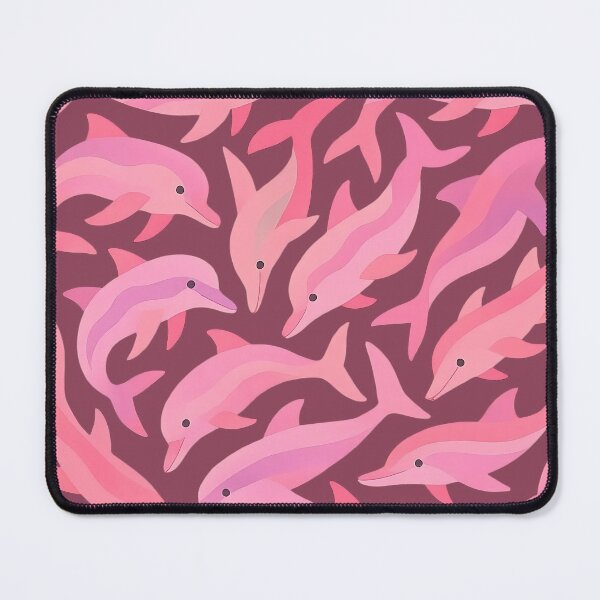 Item preview, Pink Dolphin Abstract Pattern  designed and sold by sks-ai-artist.