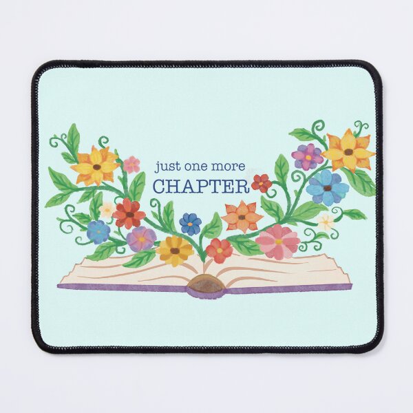 Item preview, Just One More Chapter Flowery Book Design designed and sold by Paintedsunsxt Designs.