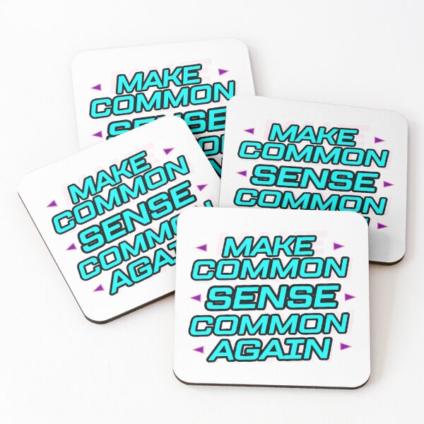 Item preview, "Make Common Sense Common Again", 80's vibe designed and sold by Inappropriate Ink.