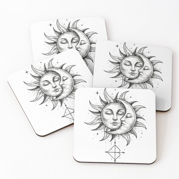 Item preview, Leo Zodiac Sun & Moon – Minimalist Spiritual Design, Mystical Astrological Art designed and sold by orely14.