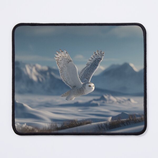 Item preview, A Snowy Owl flying low over an Arctic plain, Birds in Motion designed and sold by CDC40.