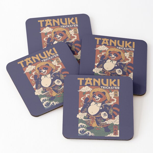Item preview, Tanuki Trickster Japanese Folklore Kawaii Art designed and sold by Odd World.