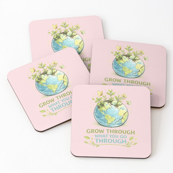 Item preview, Grow Through What You Go Through – Earth Healing Design | Inspirational Eco Quote designed and sold by warlistop.