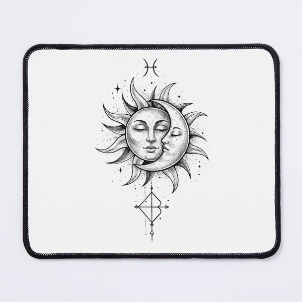 Item preview, Pisces Zodiac Sun & Moon – Minimalist Spiritual Design, Mystical Astrological Art designed and sold by orely14.