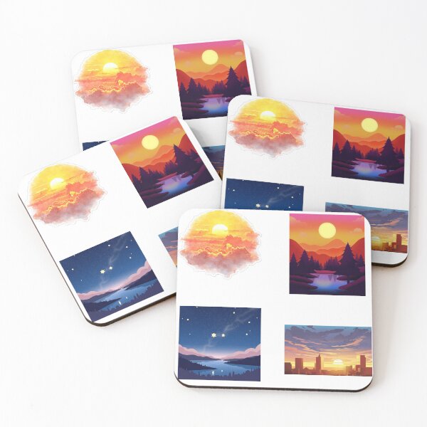 Item preview, Colorful Sunset Landscape Collection Nature Scenes designed and sold by Cutethings3.