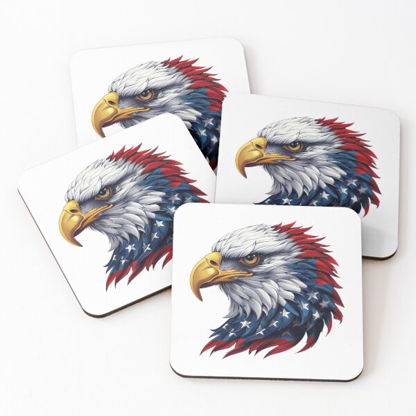 Item preview, Patriotic Eagle Head Illustration designed and sold by Carftastic.