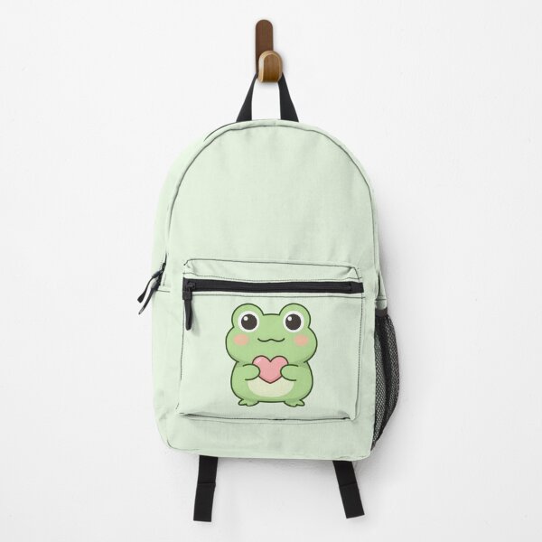 Item preview, Cute Frog Holding Heart Kawaii Sticker designed and sold by AkriDesigns.