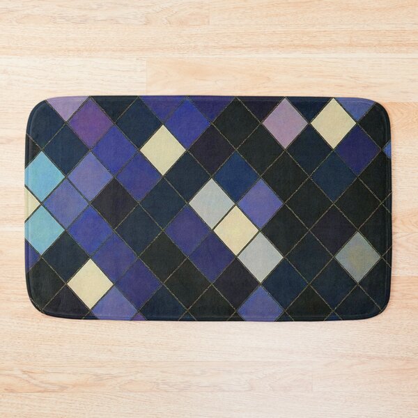 Item preview, Dark Argyle Tiles Pattern designed and sold by sks-ai-artist.