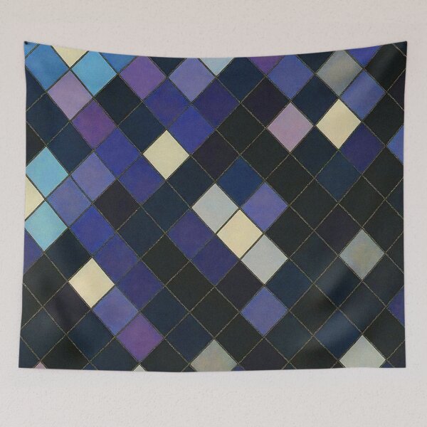 Item preview, Dark Argyle Tiles Pattern designed and sold by sks-ai-artist.