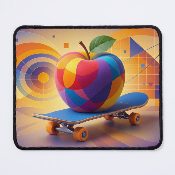 Item preview, Colorful Apple on Skateboard designed and sold by sneidere9dace.