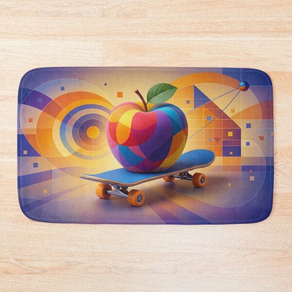 Artikelvorschau, Bunter Apfel auf dem Skateboard entworfen und verkauft von sneidere9dace.