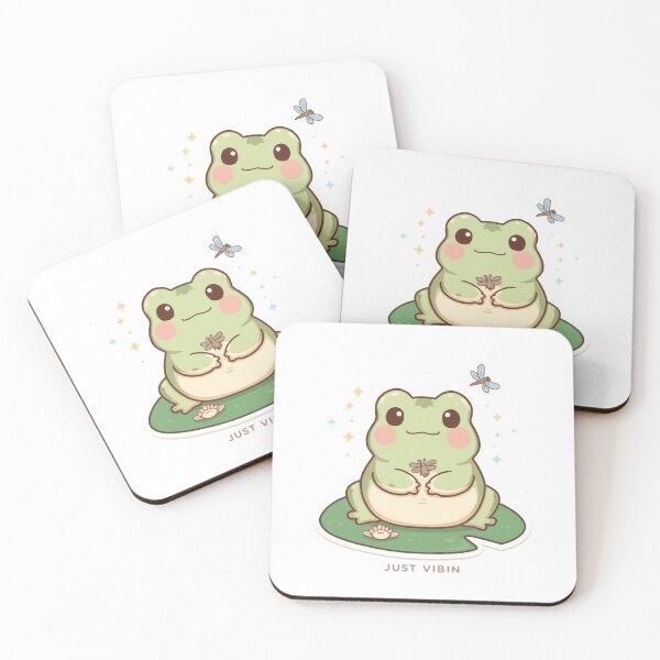 Item preview, Aesthetic Pastel Frog on Lily Pad designed and sold by The Daily Progress.