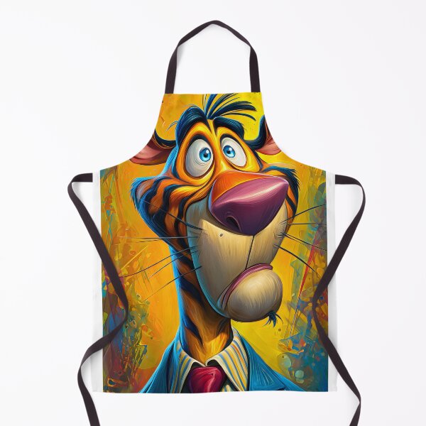 Item preview, Colorful Cartoon Tiger in Suit with Abstract Background designed and sold by Artessie.