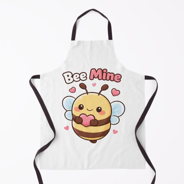 Item preview, "Bee Mine" Cute Valentines Day Kawaii Love Bee Design. designed and sold by The-T-In-Retro.