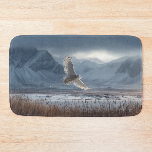 Item preview, A Snowy Owl flying low over an Arctic plain, Birds in Motion designed and sold by CDC40.