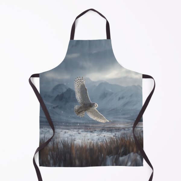 Item preview, A Snowy Owl flying low over an Arctic plain, Birds in Motion designed and sold by CDC40.
