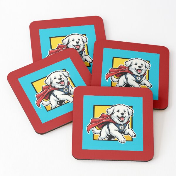 Item preview, Great Pyrenees Superhero Dog – Cute Flying Puppy Comic Style Gift designed and sold by The Real Life Symphony.