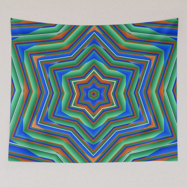 Item preview, Vibrant Starburst Geometric Pattern Design designed and sold by IntelliMindDesigns.