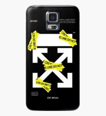 Off White Line Kreuz Hülle & Skin für Samsung Galaxy
