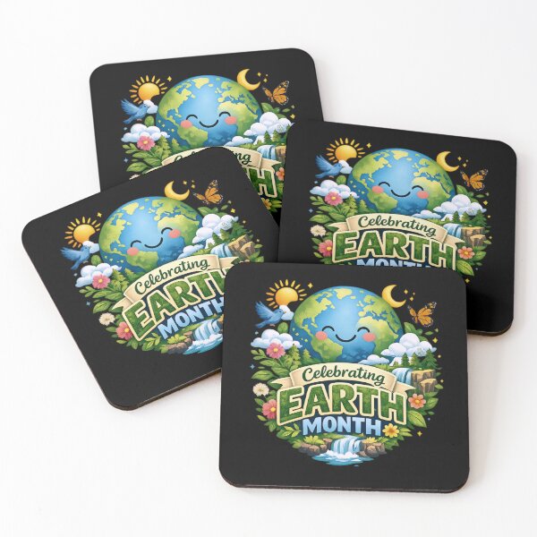 Item preview, Celebrating Earth Month - Cute Kawaii Planet Earth Nature Scene designed and sold by Lozarux.