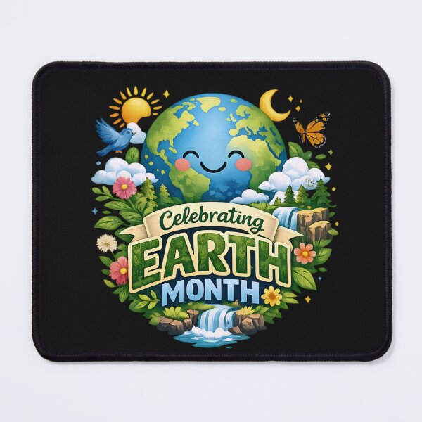 Item preview, Celebrating Earth Month - Cute Kawaii Planet Earth Nature Scene designed and sold by Lozarux.