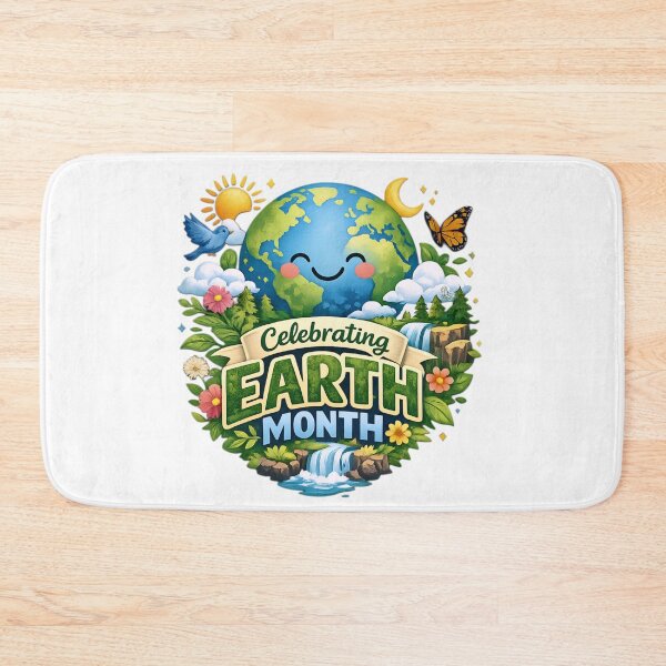Item preview, Celebrating Earth Month - Cute Kawaii Planet Earth Nature Scene designed and sold by Lozarux.