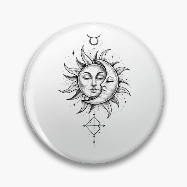 Item preview, Taurus Zodiac Sun & Moon – Minimalist Spiritual Design, Mystical Astrological Art designed and sold by orely14.