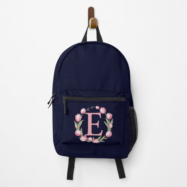 Item preview, Letter E Floral Monogram with Pink Tulips designed and sold by roxysnextgenart.