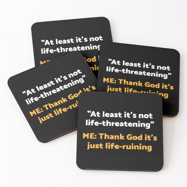 Item preview, Not Life Threatening Ruining Funny Chronic Illness Tees T-shirts Hoodies Pins Stickers Magnets Mugs Gifts Autoimmune Disorder Spoonies Chronically Ill designed and sold by ChronicillnessT.