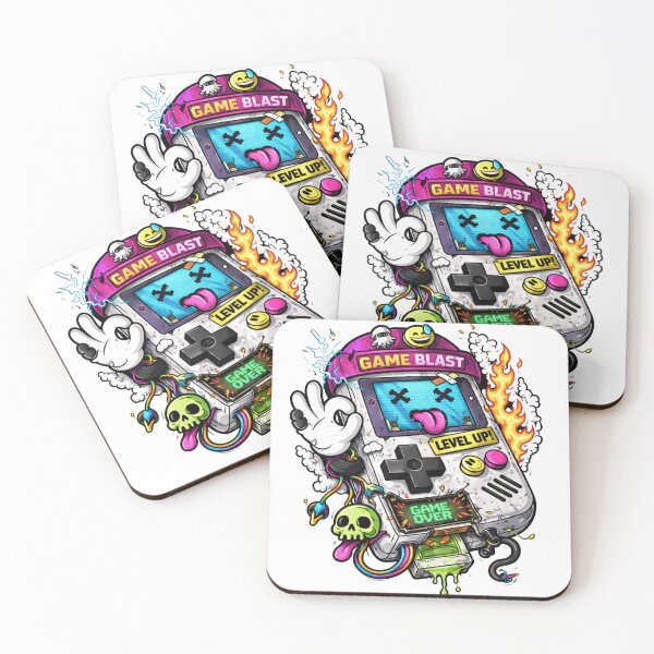 Item preview, Retro Gaming Chaos Sticker – Game Blast Glitch Console Street Art Design designed and sold by ZenvyraLab.