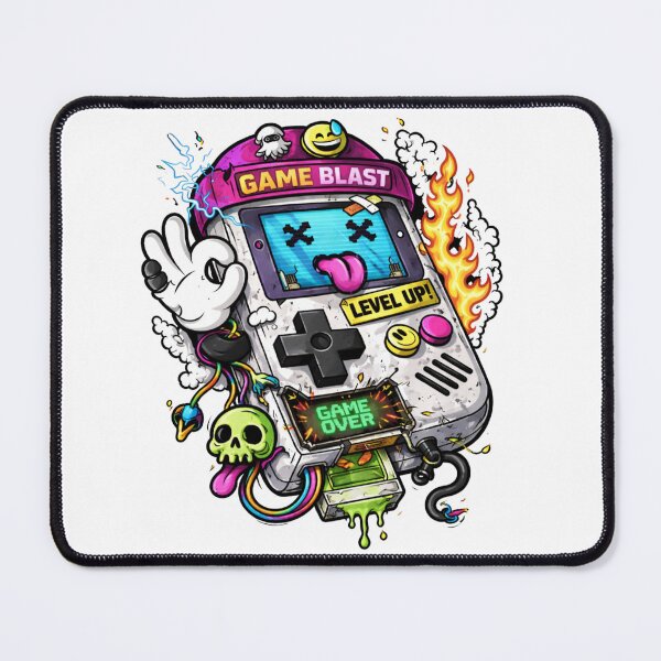 Item preview, Retro Gaming Chaos Sticker – Game Blast Glitch Console Street Art Design designed and sold by ZenvyraLab.
